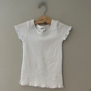 $17 ADD ON seed heritage smocked ruffle sleeve top 6Y Zara Baby Gap Mini Boden